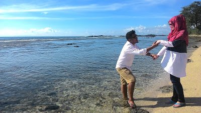 Előesküvői fotók Sawarna Beach
